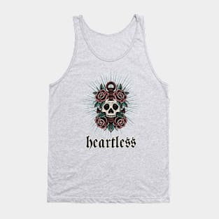 Heartless Skull Tattoo Style Tank Top